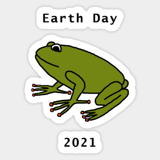 Frog for Earth Day 2021 Sticker